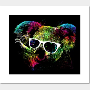 Technicolor Koala Posters and Art